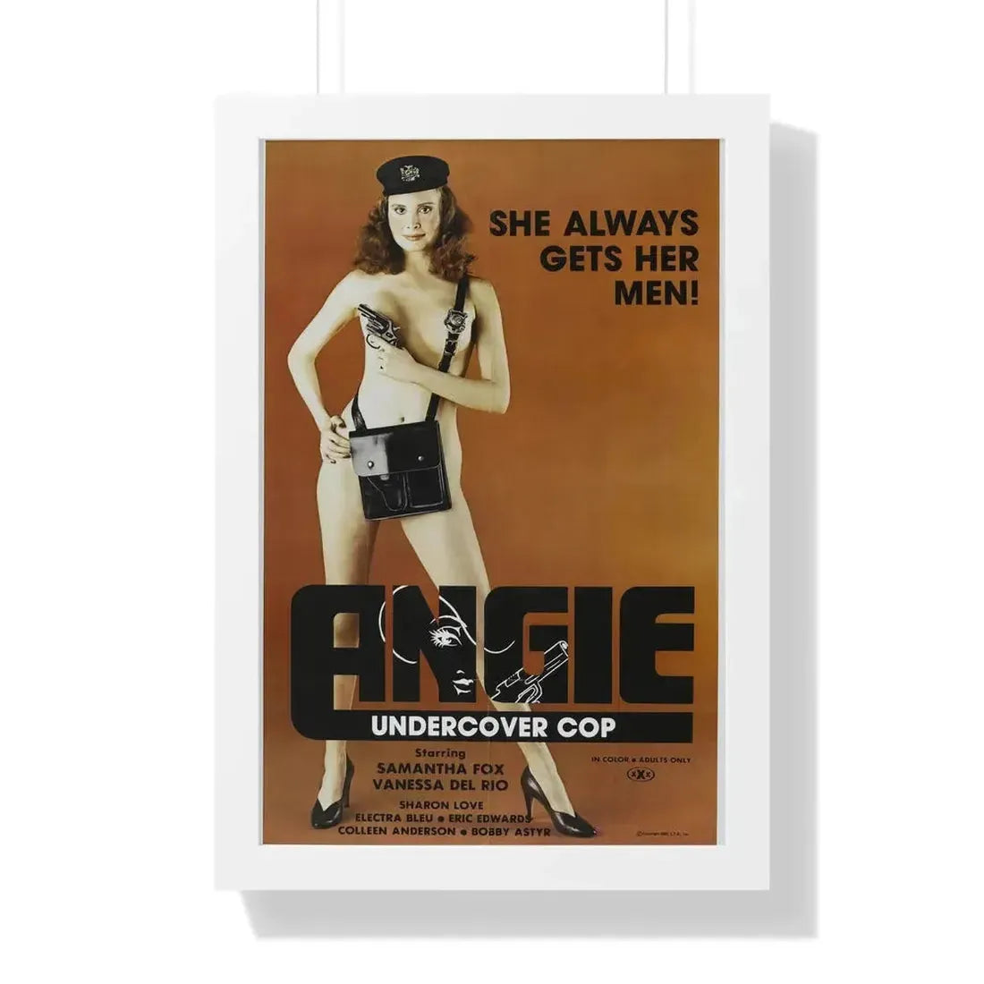 ANGIE UNDERCOVER COP 1980 - Framed Movie Poster - The Sticker Space