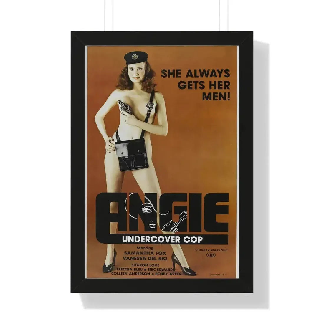 ANGIE UNDERCOVER COP 1980 - Framed Movie Poster - The Sticker Space