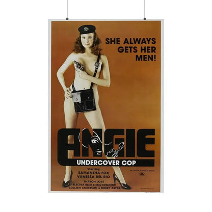 ANGIE UNDERCOVER COP 1980 - Paper Movie Poster - The Sticker Space