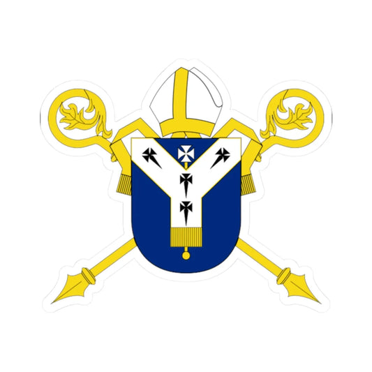 Angl-Canterbury-Arms (England) (Coat of Arms) STICKER Vinyl Kiss-Cut Decal 2 Inch White - The Sticker Space