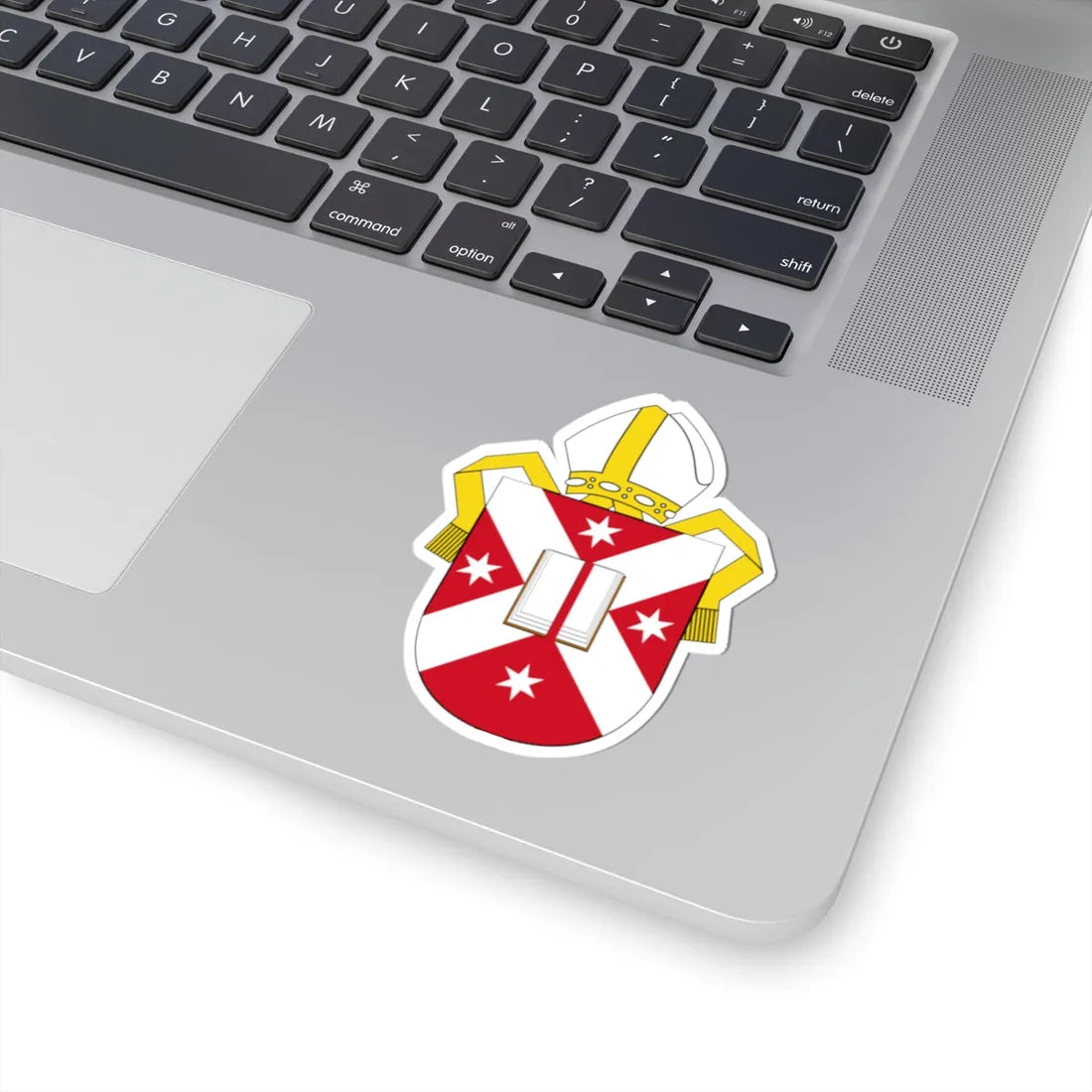 Angl-NZ-Dunedin-Arms (New Zealand) (Coat of Arms) STICKER Vinyl Kiss-Cut Decal - The Sticker Space