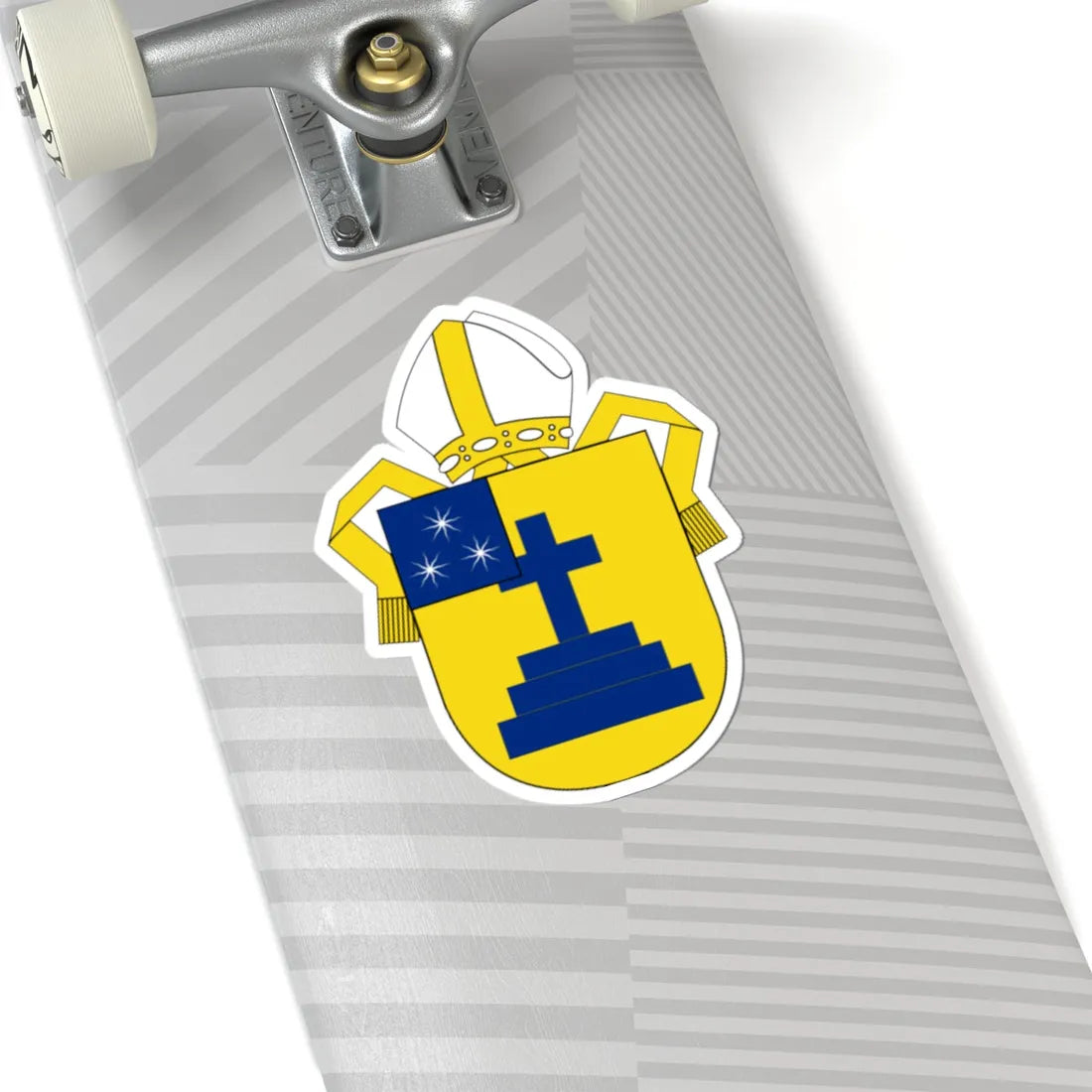 Angl-NZ-Nelson-Arms (New Zealand) (Coat of Arms) STICKER Vinyl Kiss-Cut Decal - The Sticker Space