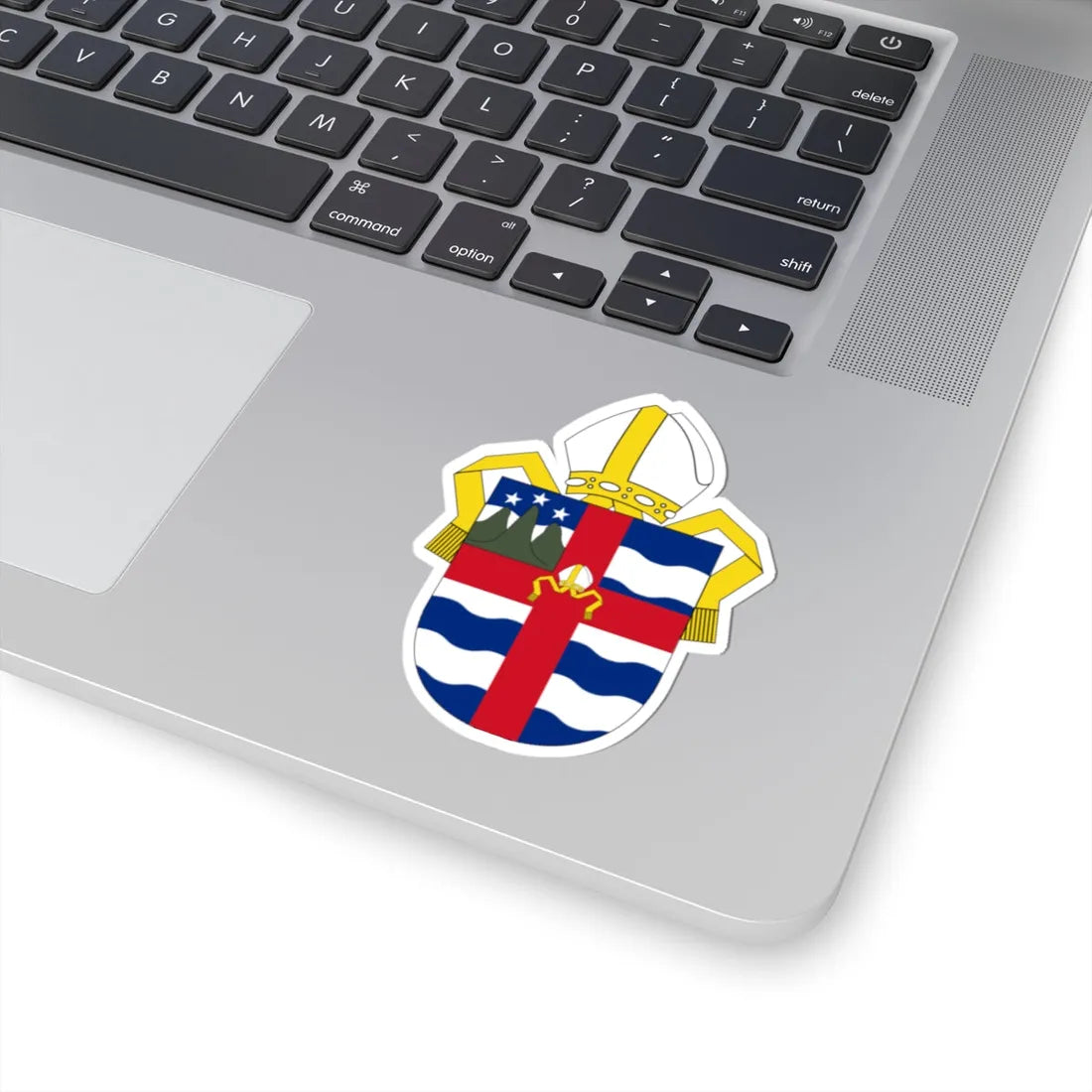 Angl-NZ-Polynesia-Arms (New Zealand) (Coat of Arms) STICKER Vinyl Kiss-Cut Decal - The Sticker Space