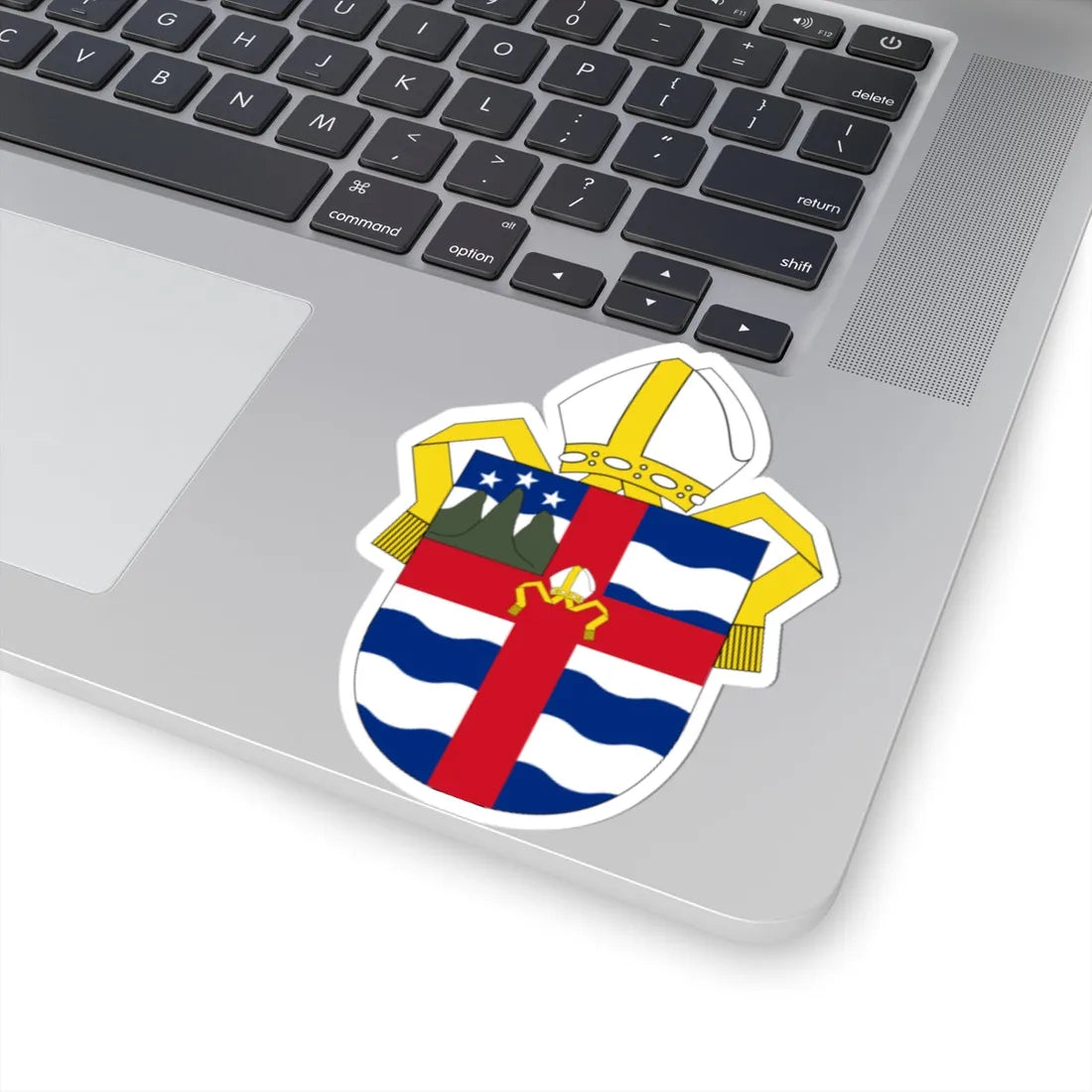 Angl-NZ-Polynesia-Arms (New Zealand) (Coat of Arms) STICKER Vinyl Kiss-Cut Decal - The Sticker Space