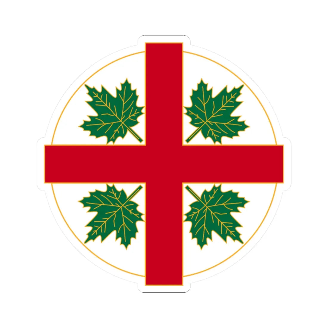 Anglican Church of Canada Badge (Canada) (Coat of Arms) STICKER Vinyl Kiss-Cut Decal 2 Inch White - The Sticker Space