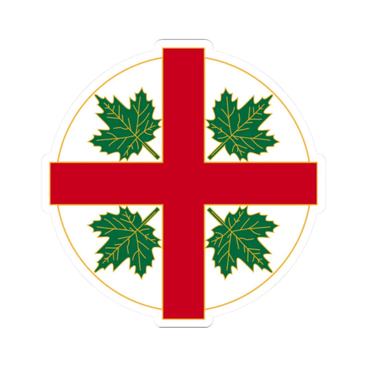 Anglican Church of Canada Badge (Canada) (Coat of Arms) STICKER Vinyl Kiss-Cut Decal 2 Inch White - The Sticker Space