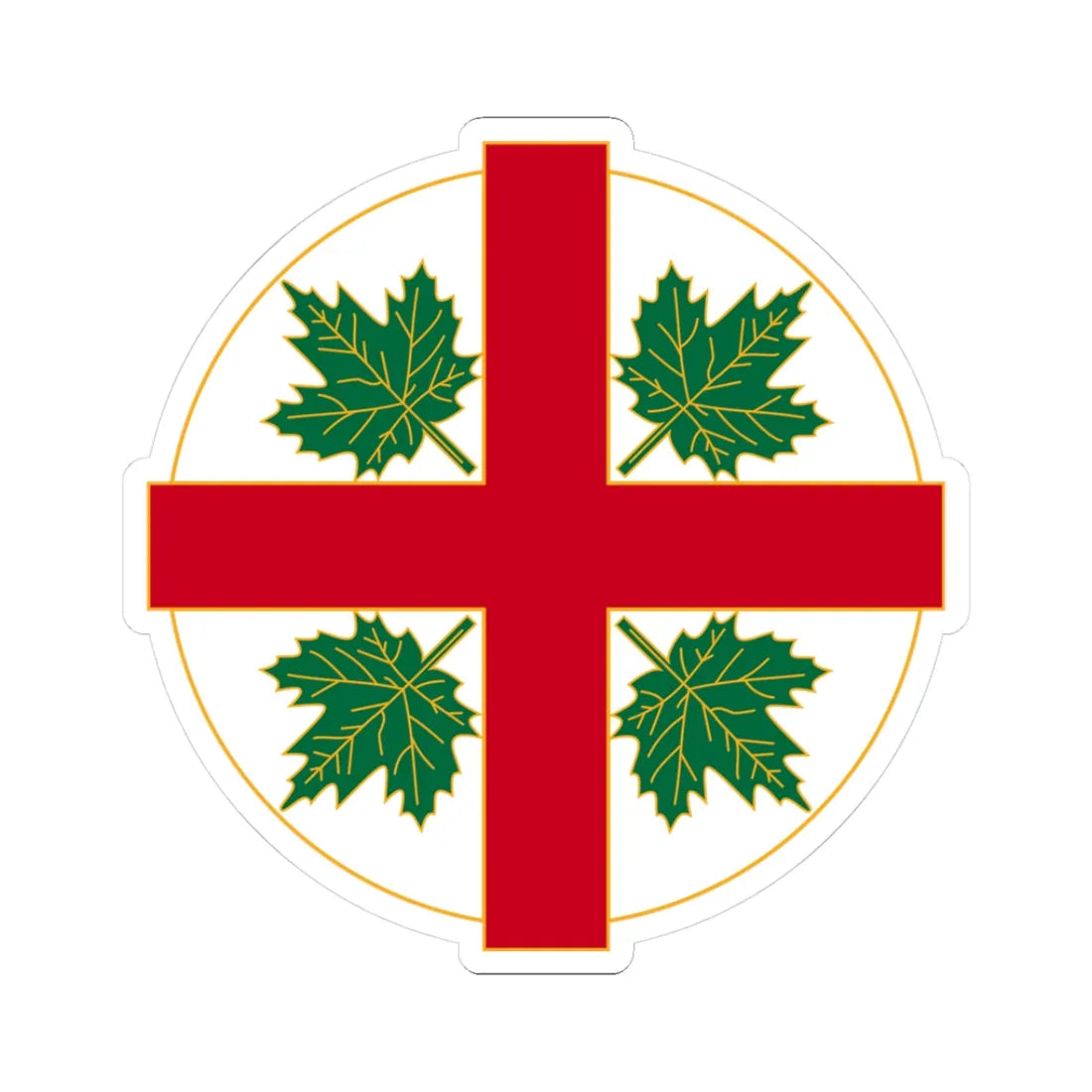 Anglican Church of Canada Badge (Canada) (Coat of Arms) STICKER Vinyl Kiss-Cut Decal 3 Inch White - The Sticker Space