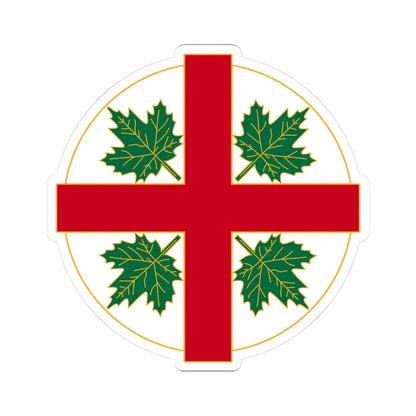 Anglican Church of Canada Badge (Canada) (Coat of Arms) STICKER Vinyl Kiss-Cut Decal 3 Inch White - The Sticker Space