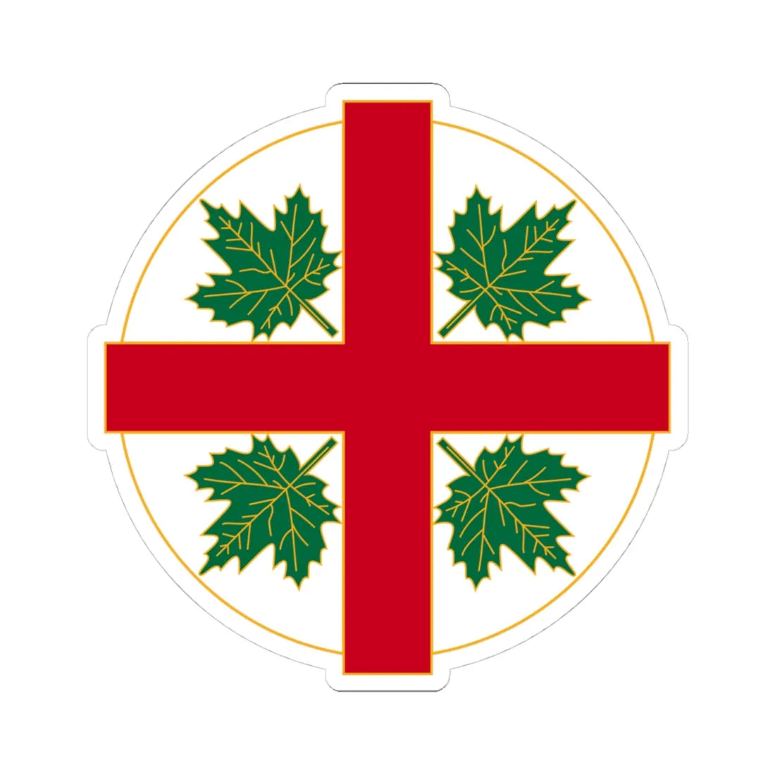 Anglican Church of Canada Badge (Canada) (Coat of Arms) STICKER Vinyl Kiss-Cut Decal 4 Inch White - The Sticker Space