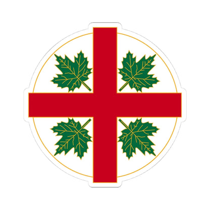 Anglican Church of Canada Badge (Canada) (Coat of Arms) STICKER Vinyl Kiss-Cut Decal 4 Inch White - The Sticker Space