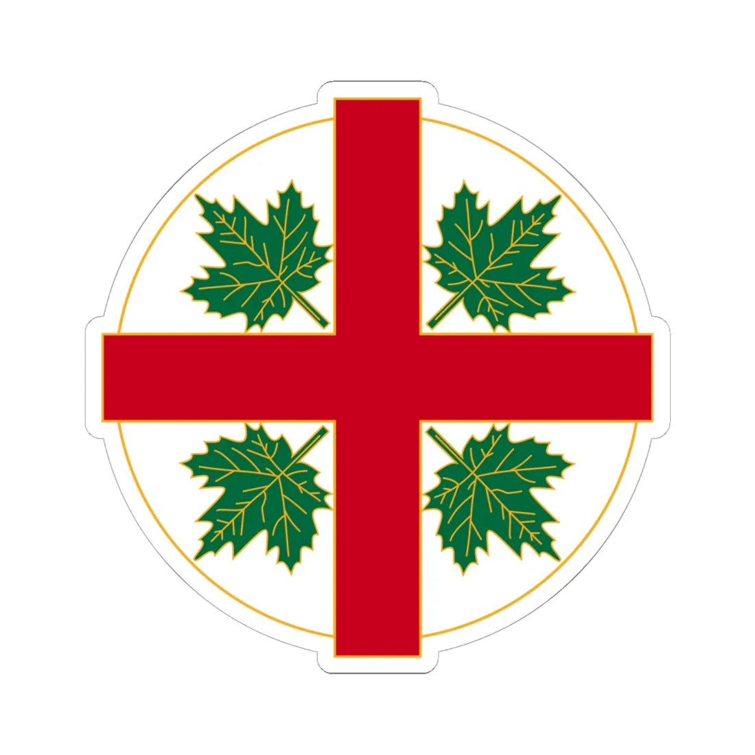 Anglican Church of Canada Badge (Canada) (Coat of Arms) STICKER Vinyl Kiss-Cut Decal 6 Inch White - The Sticker Space