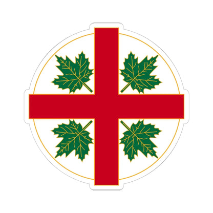 Anglican Church of Canada Badge (Canada) (Coat of Arms) STICKER Vinyl Kiss-Cut Decal 6 Inch White - The Sticker Space