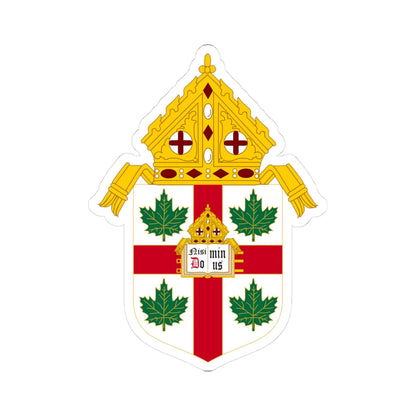 Anglican Church of Canada Coat of Arms (Canada) (Coat of Arms) STICKER Vinyl Kiss-Cut Decal 3 Inch White - The Sticker Space