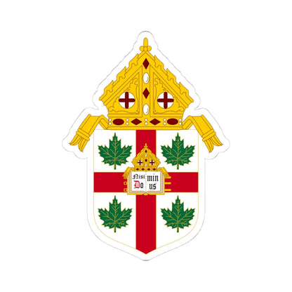 Anglican Church of Canada Coat of Arms (Canada) (Coat of Arms) STICKER Vinyl Kiss-Cut Decal 4 Inch White - The Sticker Space
