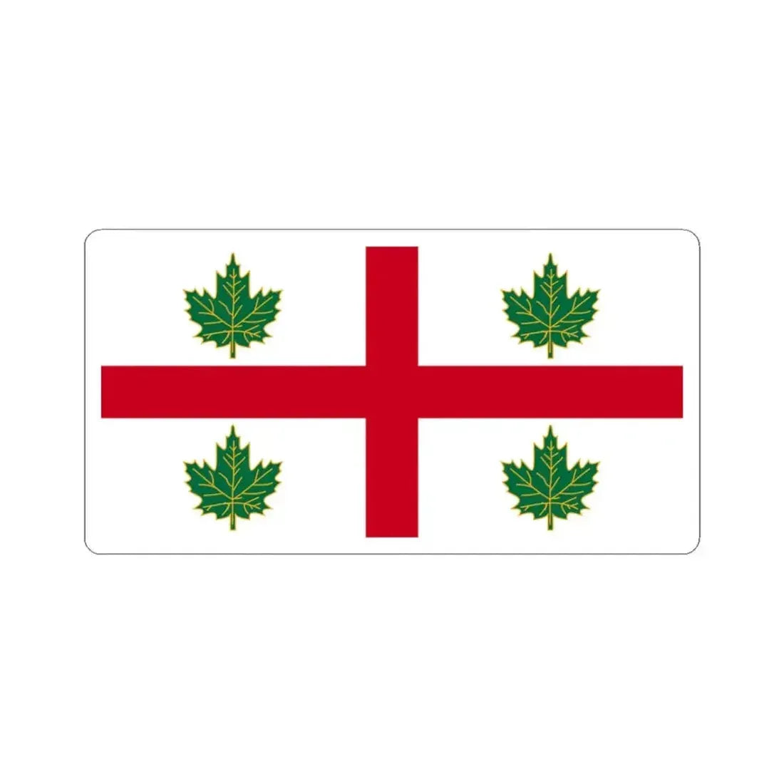 Anglican Church of Canada Flag (Canada) STICKER Vinyl Kiss-Cut Decal 3 Inch White - The Sticker Space