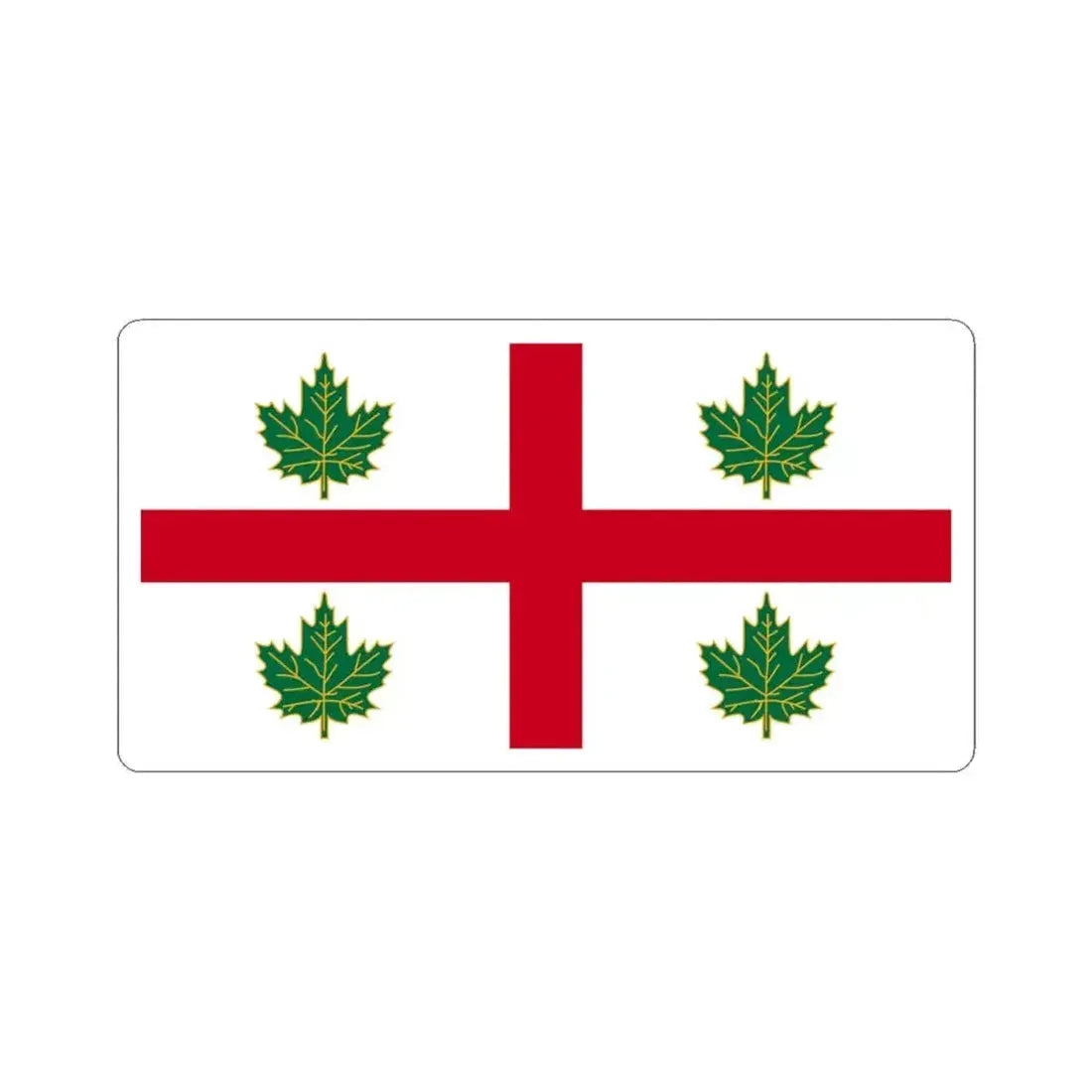 Anglican Church of Canada Flag (Canada) STICKER Vinyl Kiss-Cut Decal 6 Inch White - The Sticker Space