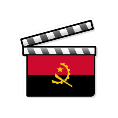 Angola film clapperboard (Angola) STICKER Vinyl Kiss-Cut Decal 4 Inch White - The Sticker Space