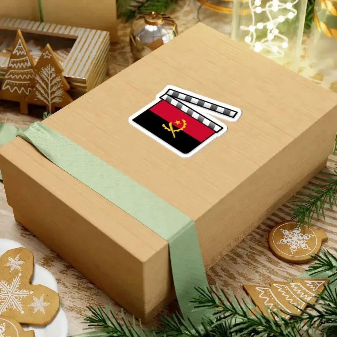 Angola film clapperboard (Angola) STICKER Vinyl Kiss-Cut Decal - The Sticker Space