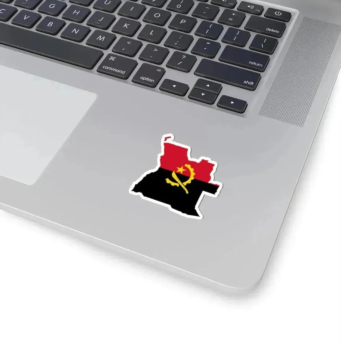Angola Flag Map (Angola) STICKER Vinyl Kiss-Cut Decal - The Sticker Space