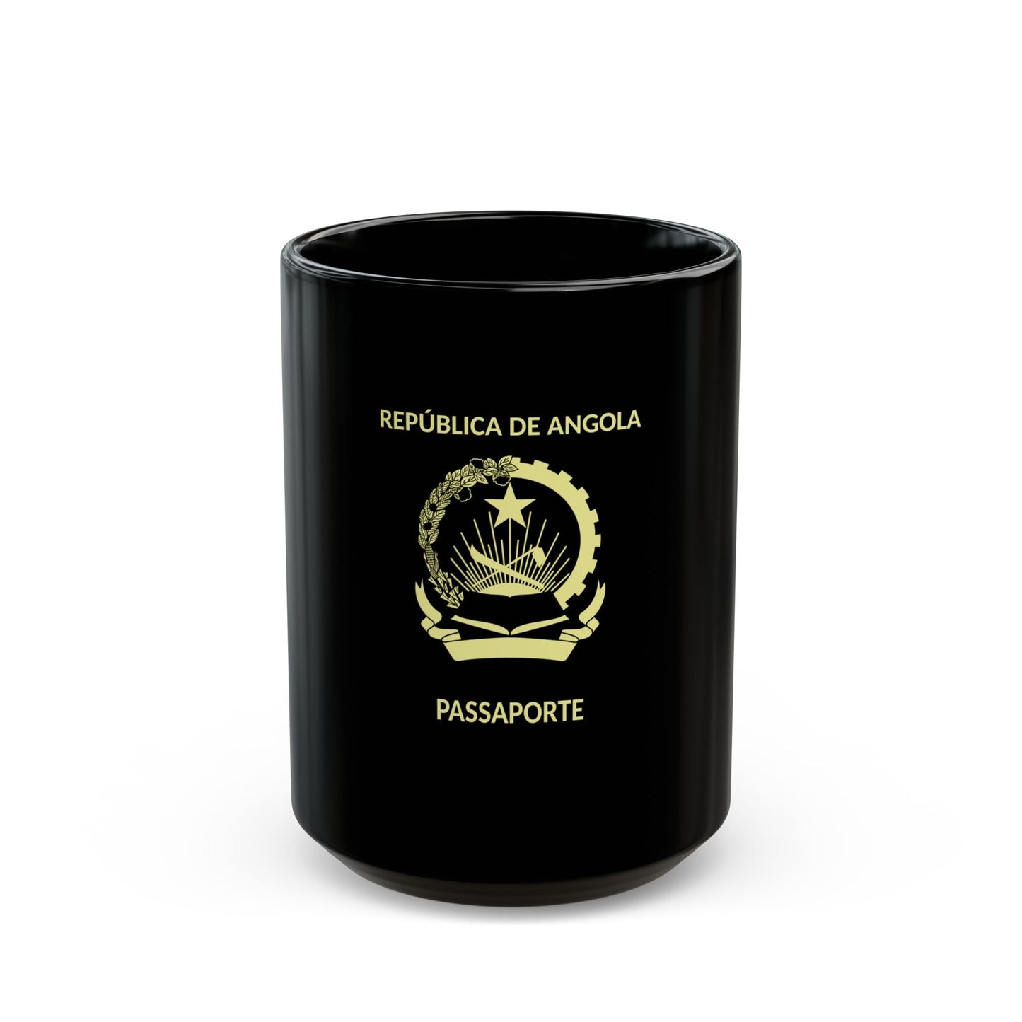 Angolan Passport - Black Coffee Mug