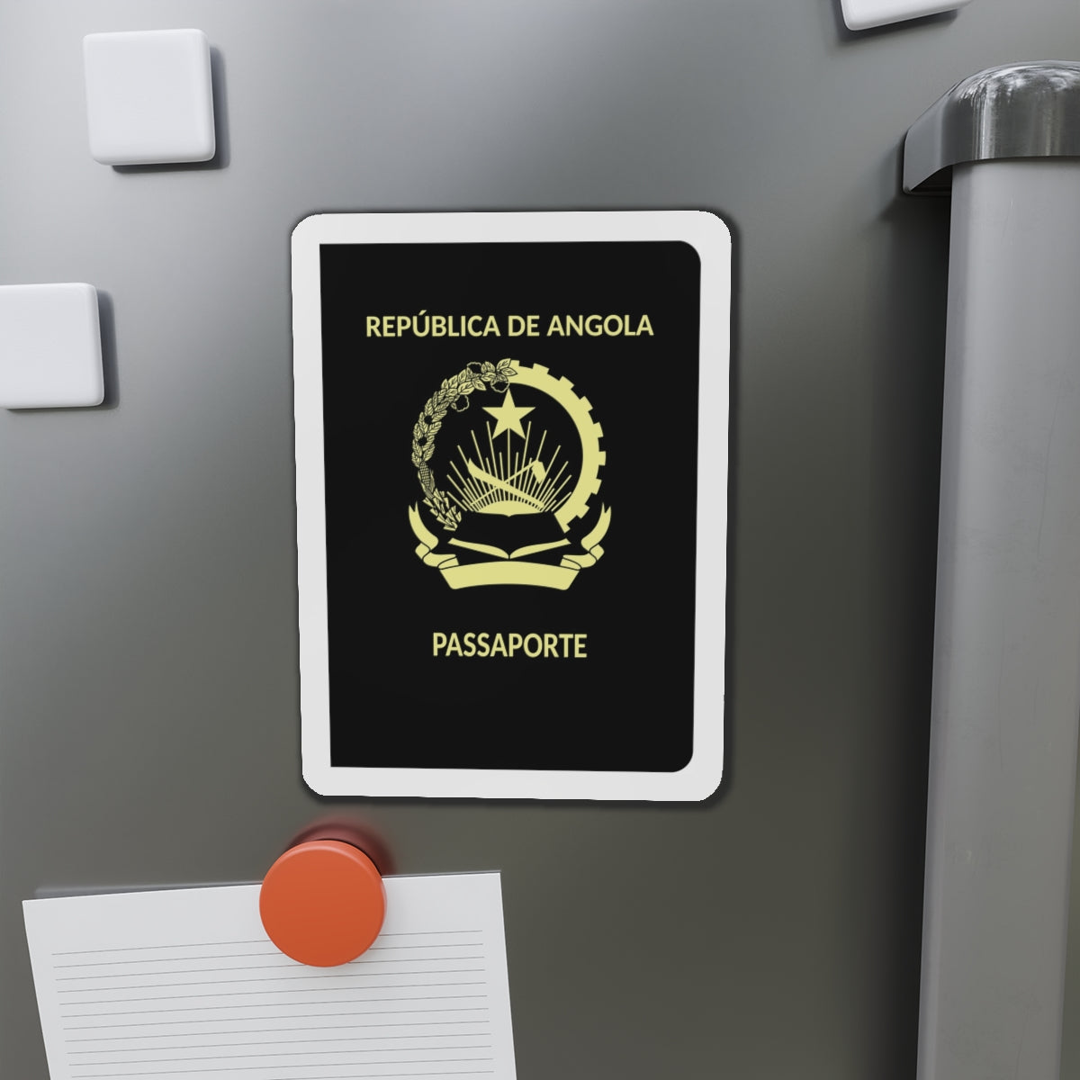 Angolan Passport - Die-Cut Magnet-The Sticker Space