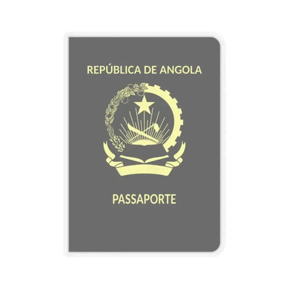 Angolan Passport - STICKER Vinyl Kiss-Cut Decal 2 Inch Transparent - The Sticker Space