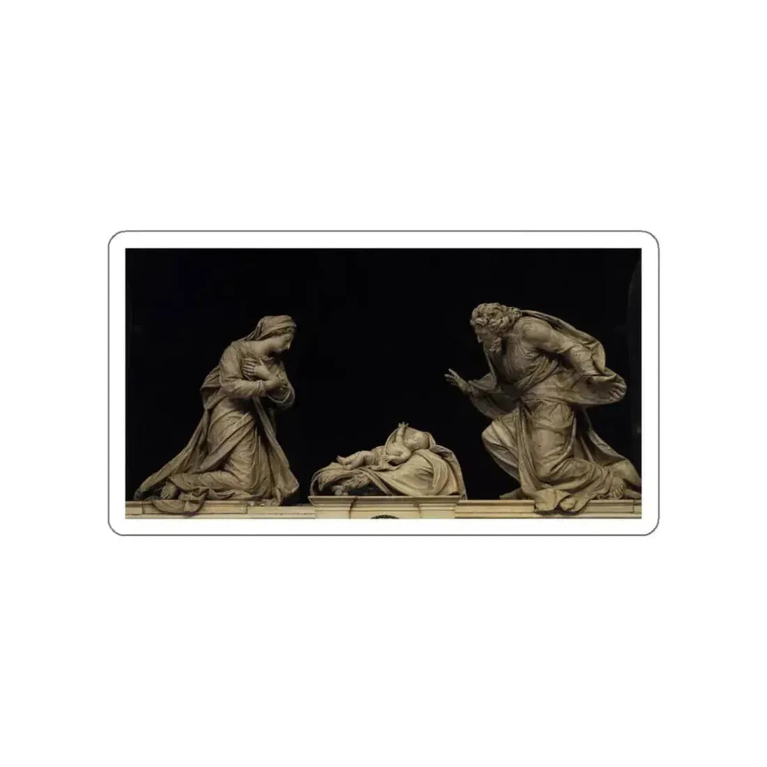 ANGUIER, Michel - Nativity2 (Artwork) STICKER Vinyl Die-Cut Decal White Die-Cut 3 Inch - The Sticker Space