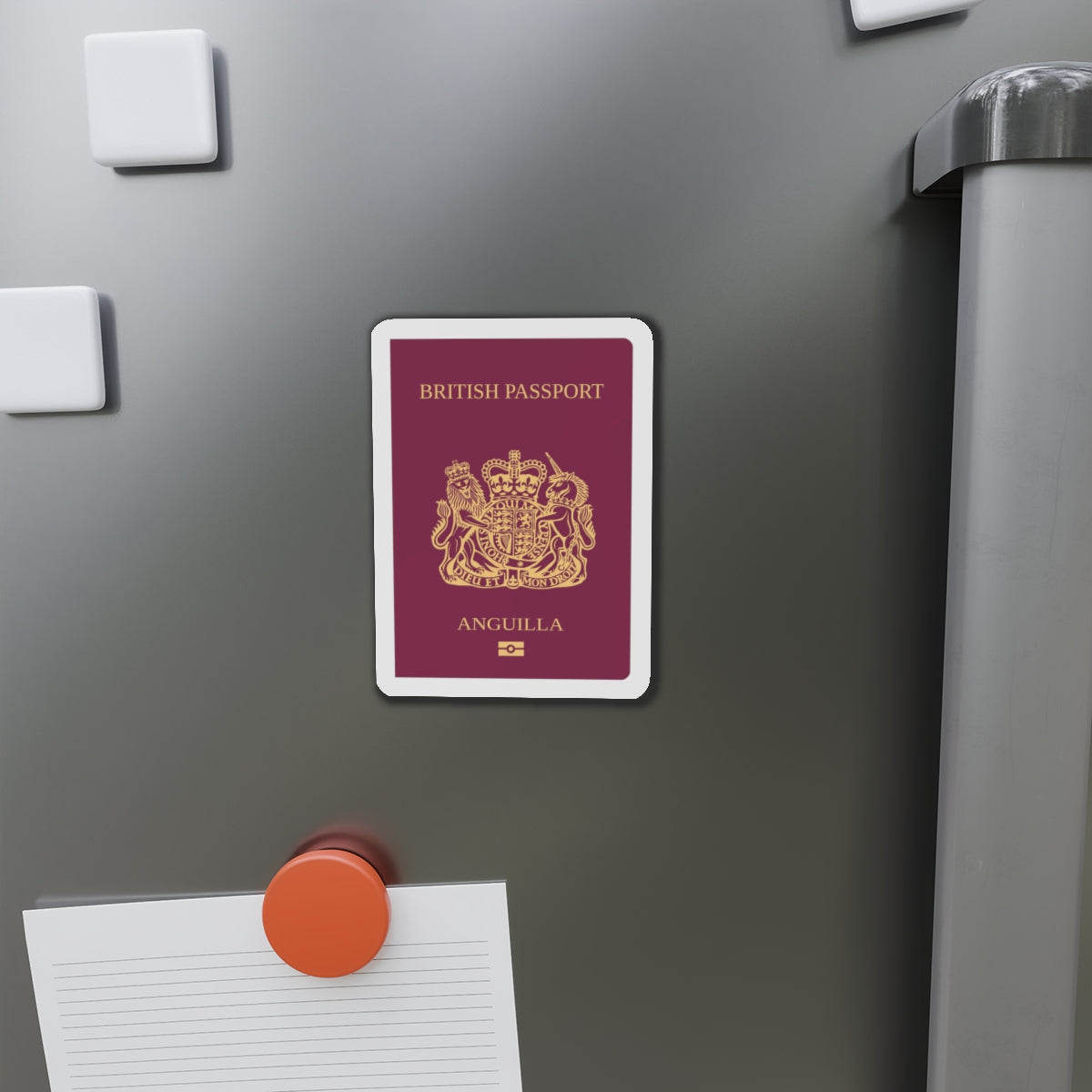 Anguilla Passport - Die-Cut Magnet-The Sticker Space