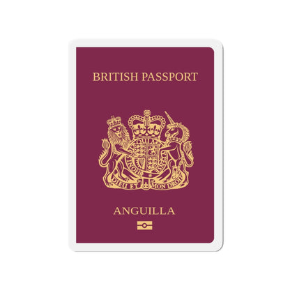 Anguilla Passport - Die-Cut Magnet-3" x 3"-The Sticker Space