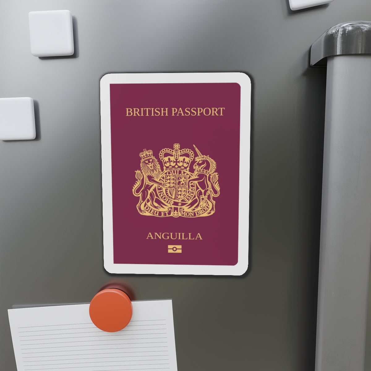 Anguilla Passport - Die-Cut Magnet-The Sticker Space