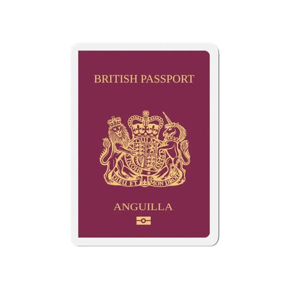 Anguilla Passport - Refrigerator Magnet 5 Inch - The Sticker Space