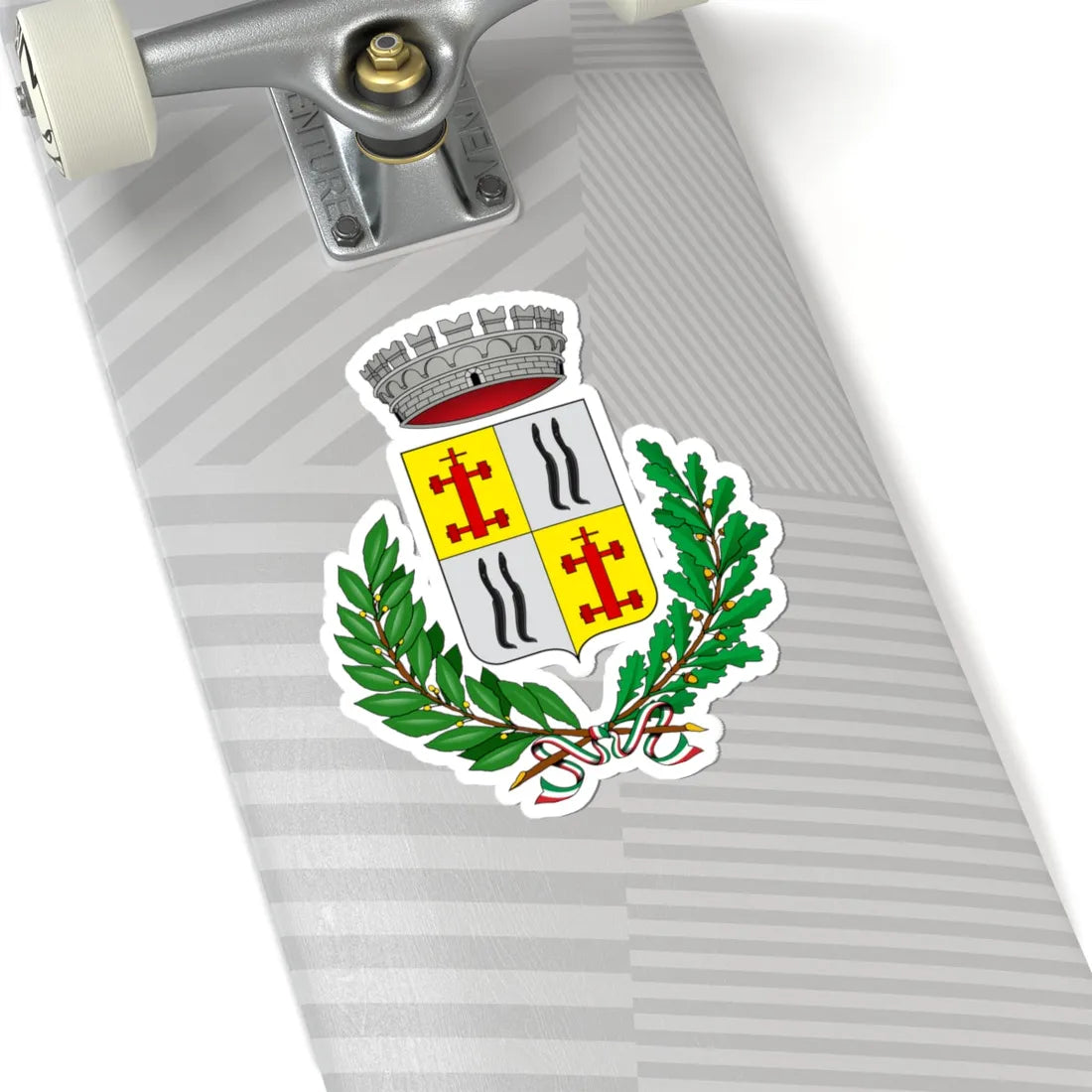 Anguillara Veneta-Stemma (Italy) (Coat of Arms) STICKER Vinyl Kiss-Cut Decal - The Sticker Space
