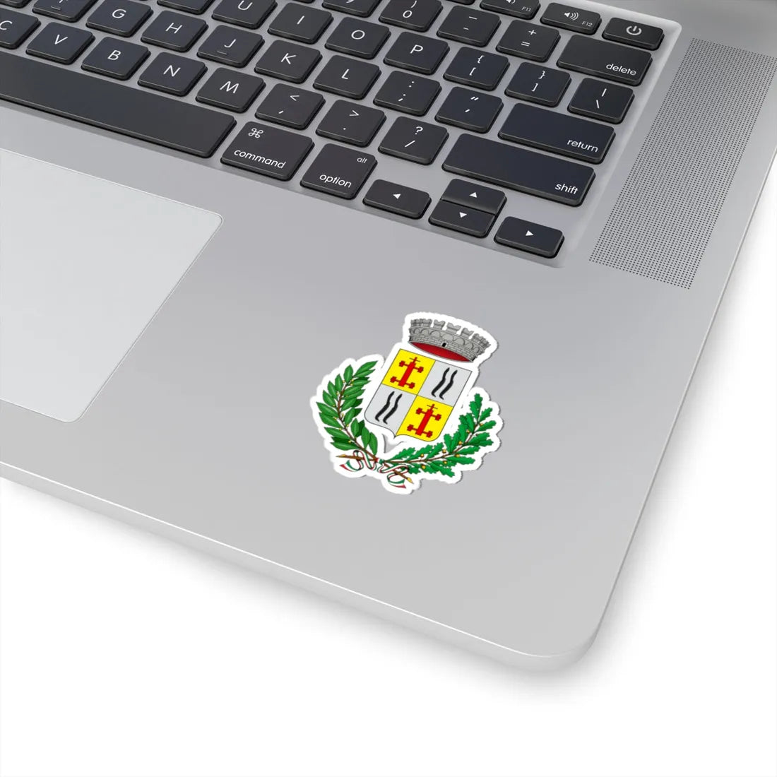 Anguillara Veneta-Stemma (Italy) (Coat of Arms) STICKER Vinyl Kiss-Cut Decal - The Sticker Space