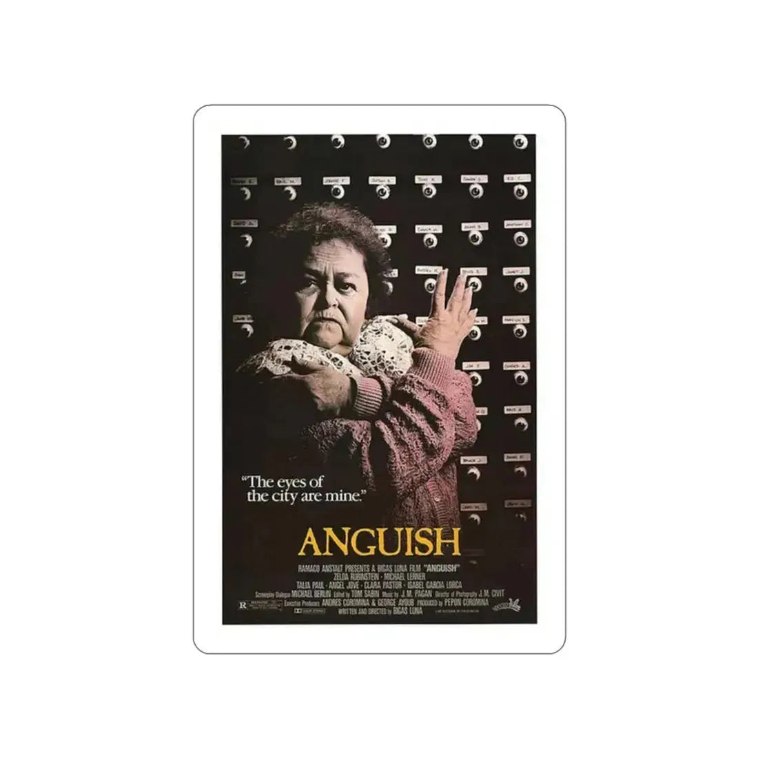 ANGUISH 1987 Movie Poster STICKER Vinyl Die-Cut Decal 2 Inch - The Sticker Space