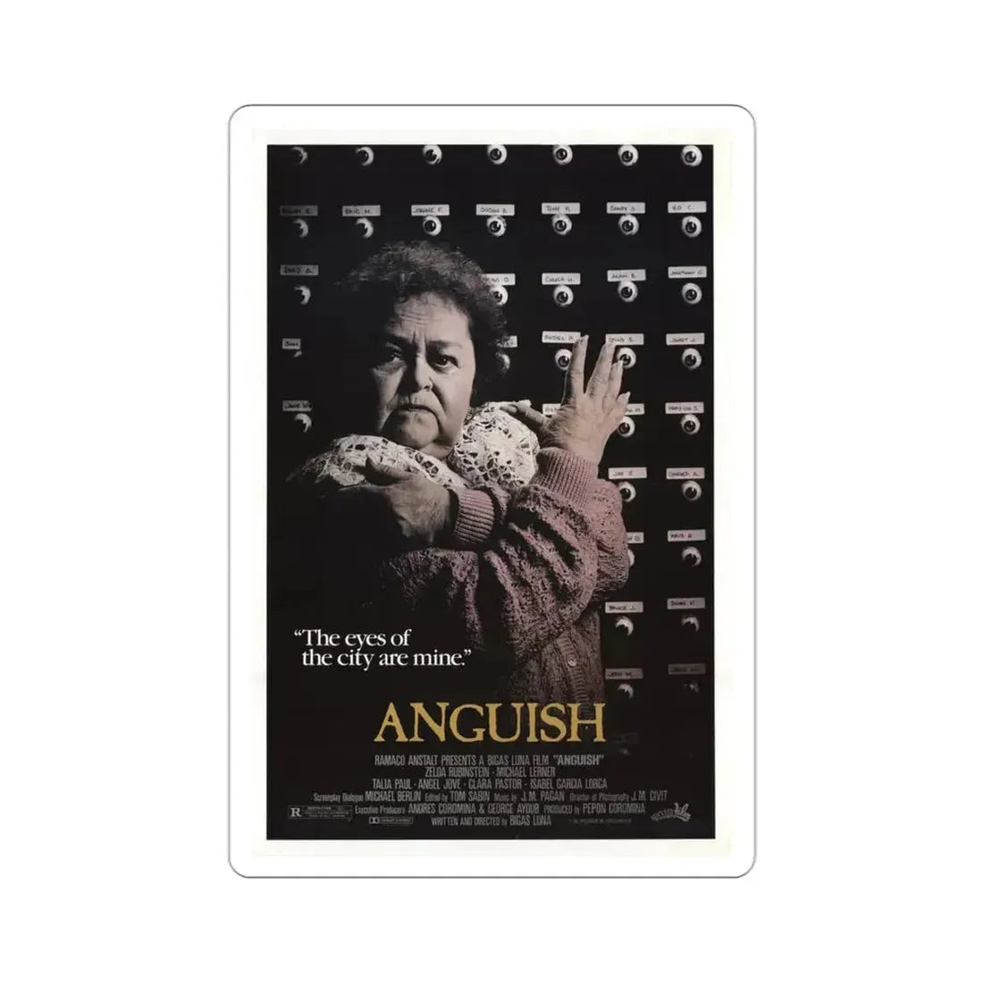 Anguish 1988 Movie Poster STICKER Vinyl Die-Cut Decal 3 Inch - The Sticker Space