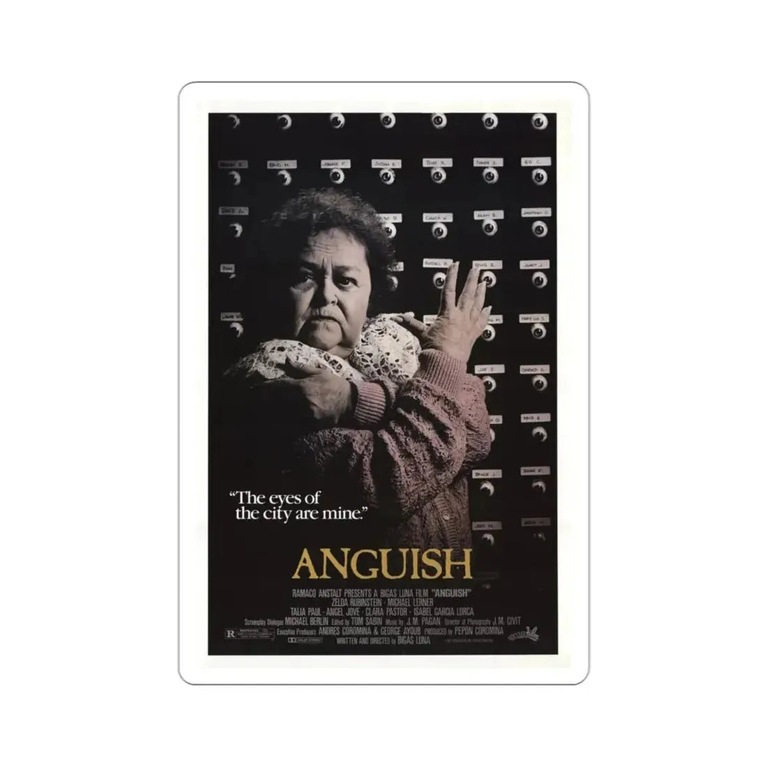 Anguish 1988 Movie Poster STICKER Vinyl Die-Cut Decal - The Sticker Space