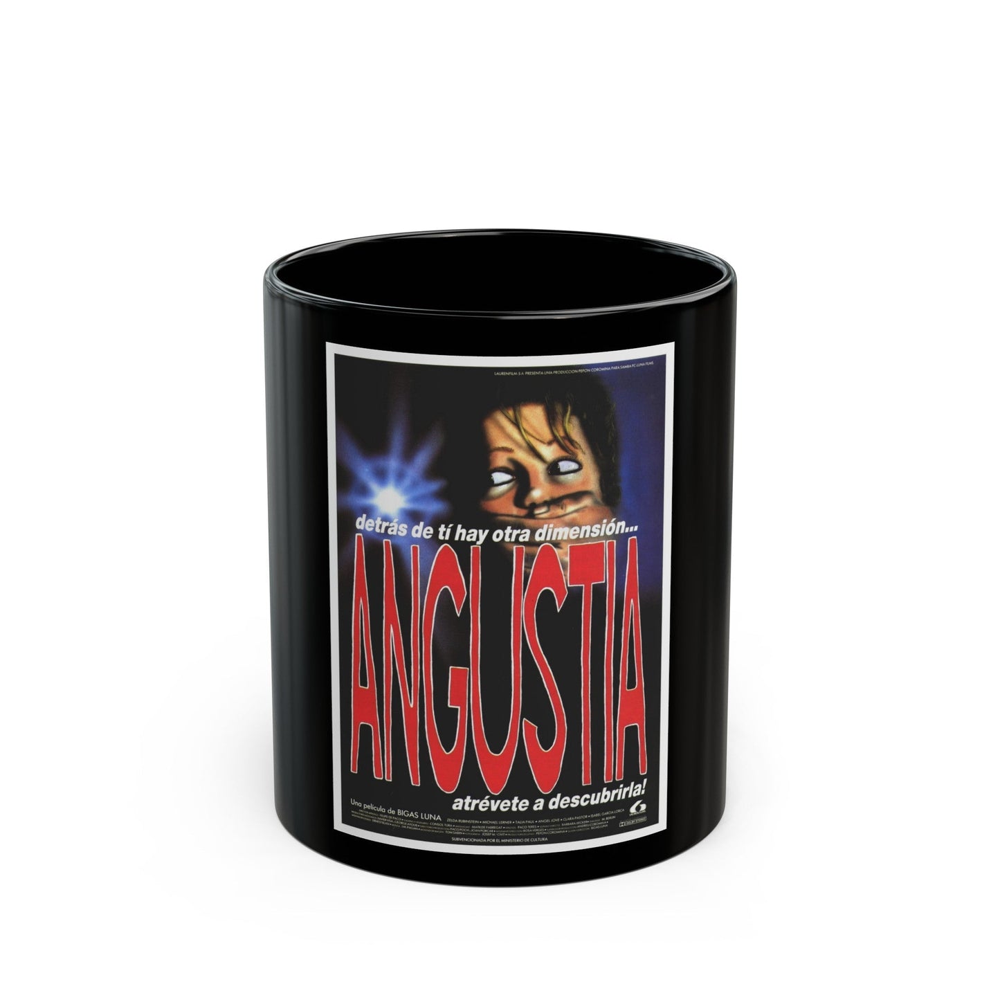 ANGUISH (SPANISH) 1987 Movie Poster - Black Coffee Mug-11oz-The Sticker Space