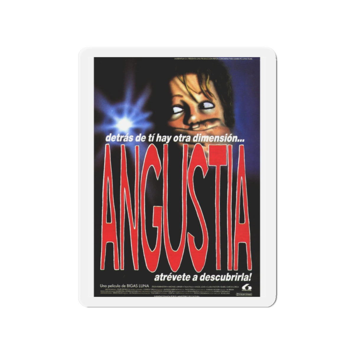 ANGUISH (SPANISH) 1987 Movie Poster - Die-Cut Magnet-2" x 2"-The Sticker Space