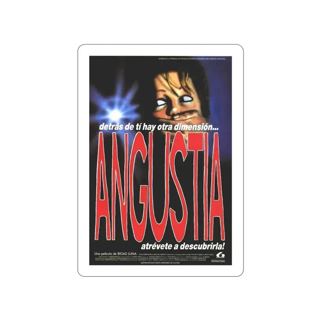 ANGUISH (SPANISH) 1987 Movie Poster STICKER Vinyl Die-Cut Decal 5 Inch - The Sticker Space