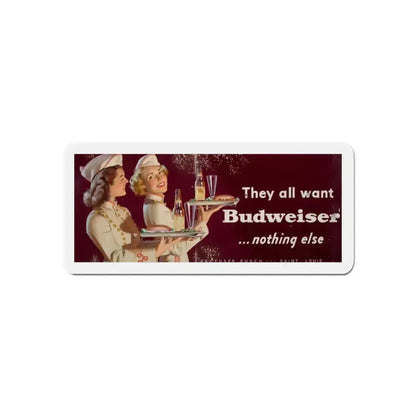 Anheuser Busch advertisement (Magazine Illustration) Refrigerator Magnet 6 Inch - The Sticker Space