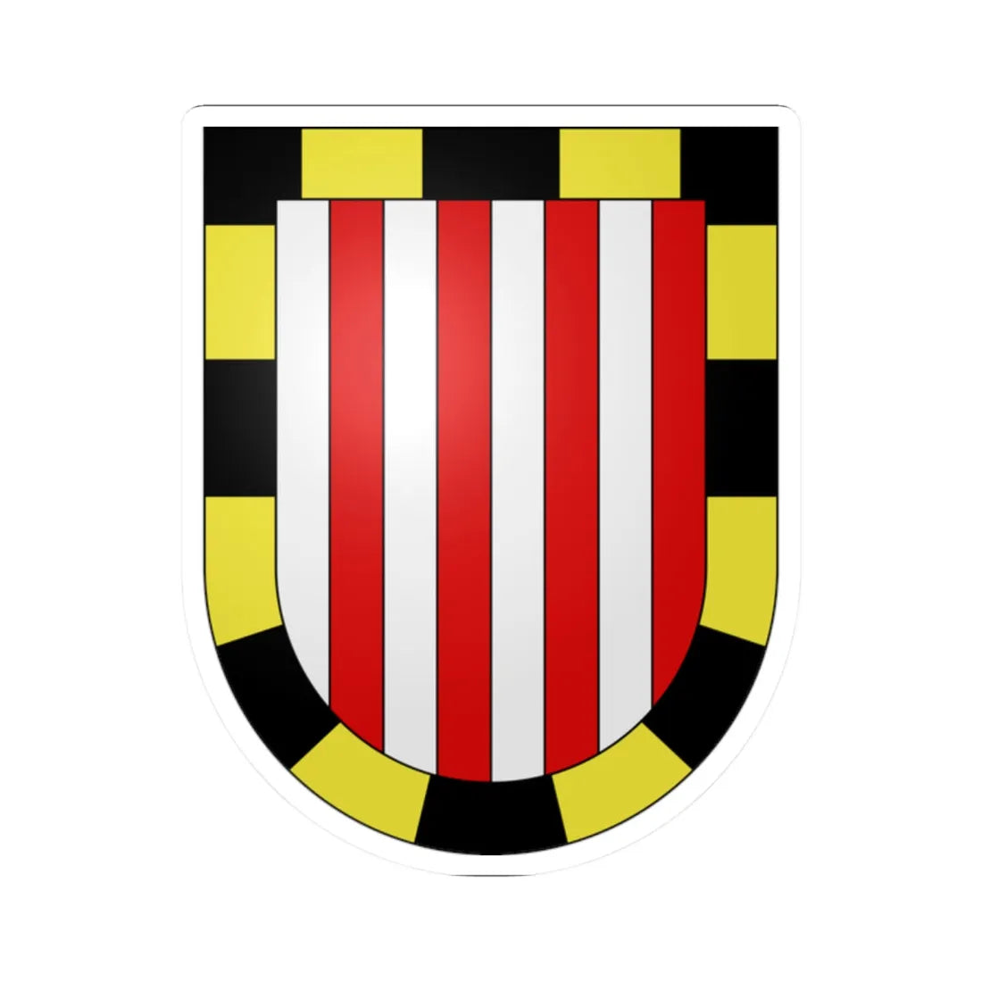 Anieres-coat of arms (Switzerland) (Coat of Arms) STICKER Vinyl Kiss-Cut Decal 2 Inch White - The Sticker Space