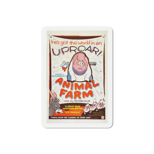 Animal Farm 1954 Movie Poster Refrigerator Magnet 2 Inch - The Sticker Space