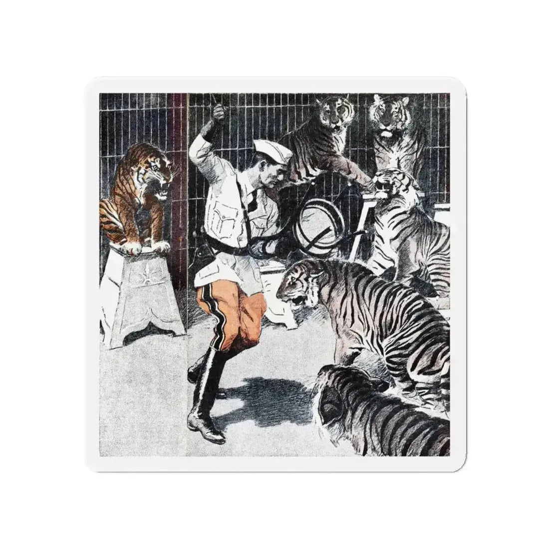 Animal Man (1), Blue Book Magazine, April 1948 (Magazine Illustration) Refrigerator Magnet - The Sticker Space