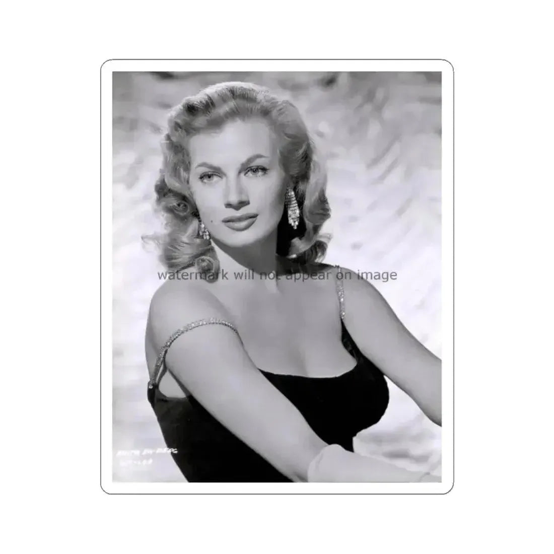 Anita Ekberg #110 (Vintage Female Icon) STICKER Vinyl Kiss-Cut Decal 4 Inch White - The Sticker Space