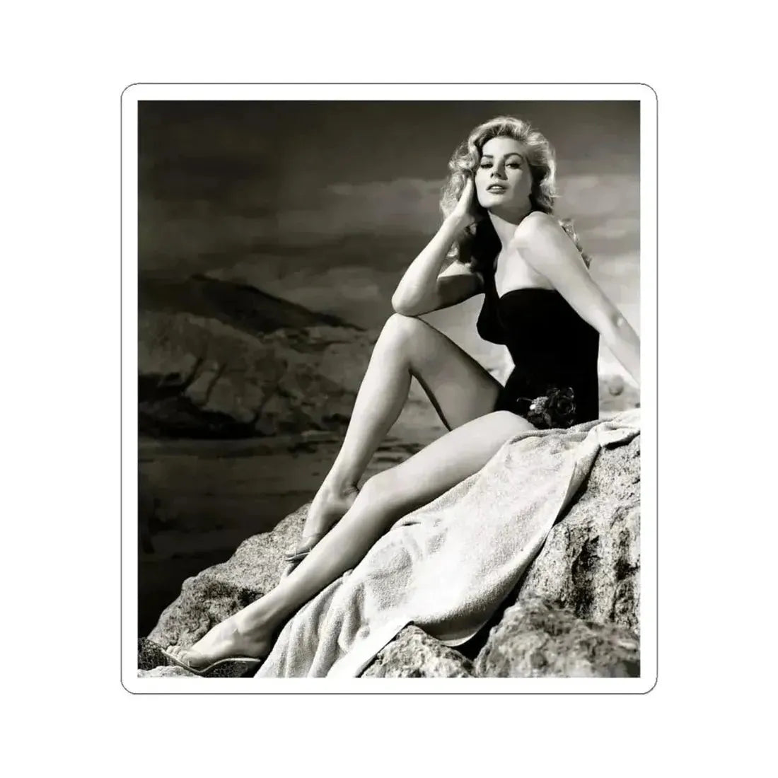 Anita Ekberg #142 (Vintage Female Icon) STICKER Vinyl Kiss-Cut Decal 6 Inch White - The Sticker Space