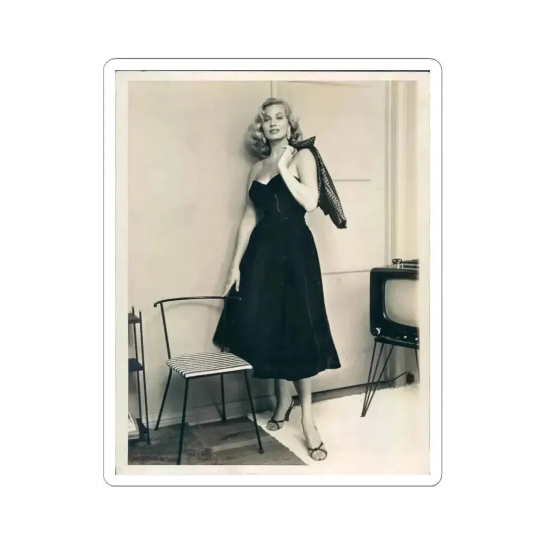 Anita Ekberg #232 (Vintage Female Icon) STICKER Vinyl Kiss-Cut Decal 6 Inch White - The Sticker Space