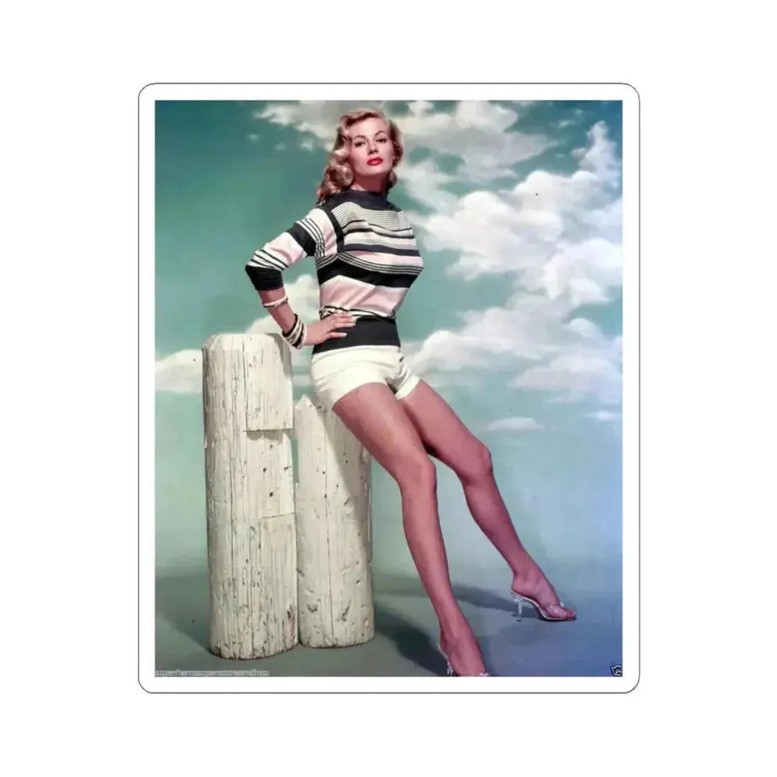 Anita Ekberg #249 (Vintage Female Icon) STICKER Vinyl Kiss-Cut Decal 4 Inch White - The Sticker Space