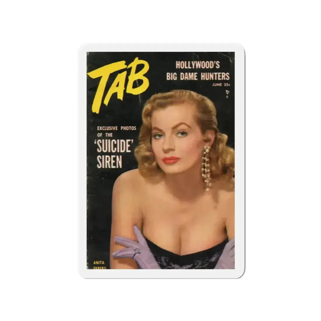Anita Ekberg #255 - Mag. Cover (Vintage Female Icon) Refrigerator Magnet - The Sticker Space