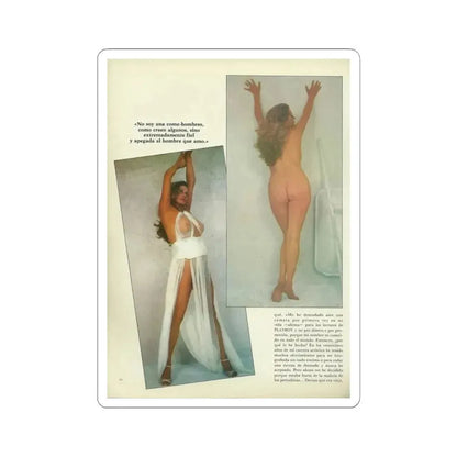 Anita Ekberg #261 - Italian Playboy Mag. Oct. '78 Photos (Vintage Female Icon) STICKER Vinyl Kiss-Cut Decal 6 Inch White - The Sticker Space