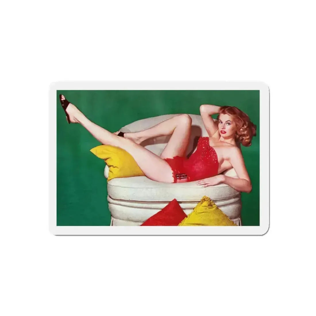 Anita Ekberg #269 1 (Vintage Female Icon) Refrigerator Magnet 3 Inch Die-Cut - The Sticker Space